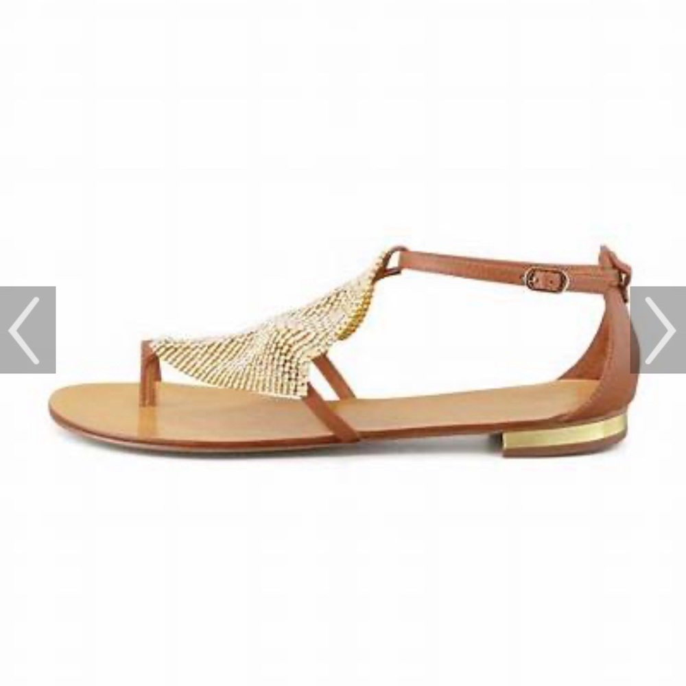 Lola Cruz Luanda mesh crystal toe ring sandals - Picture 9 of 9
